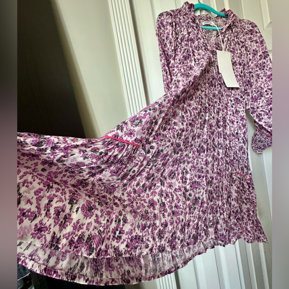 ✨RARE MARIA CHER NWT Chleo Short Dress Mix 2 in purple— size S - Picture 9 of 12